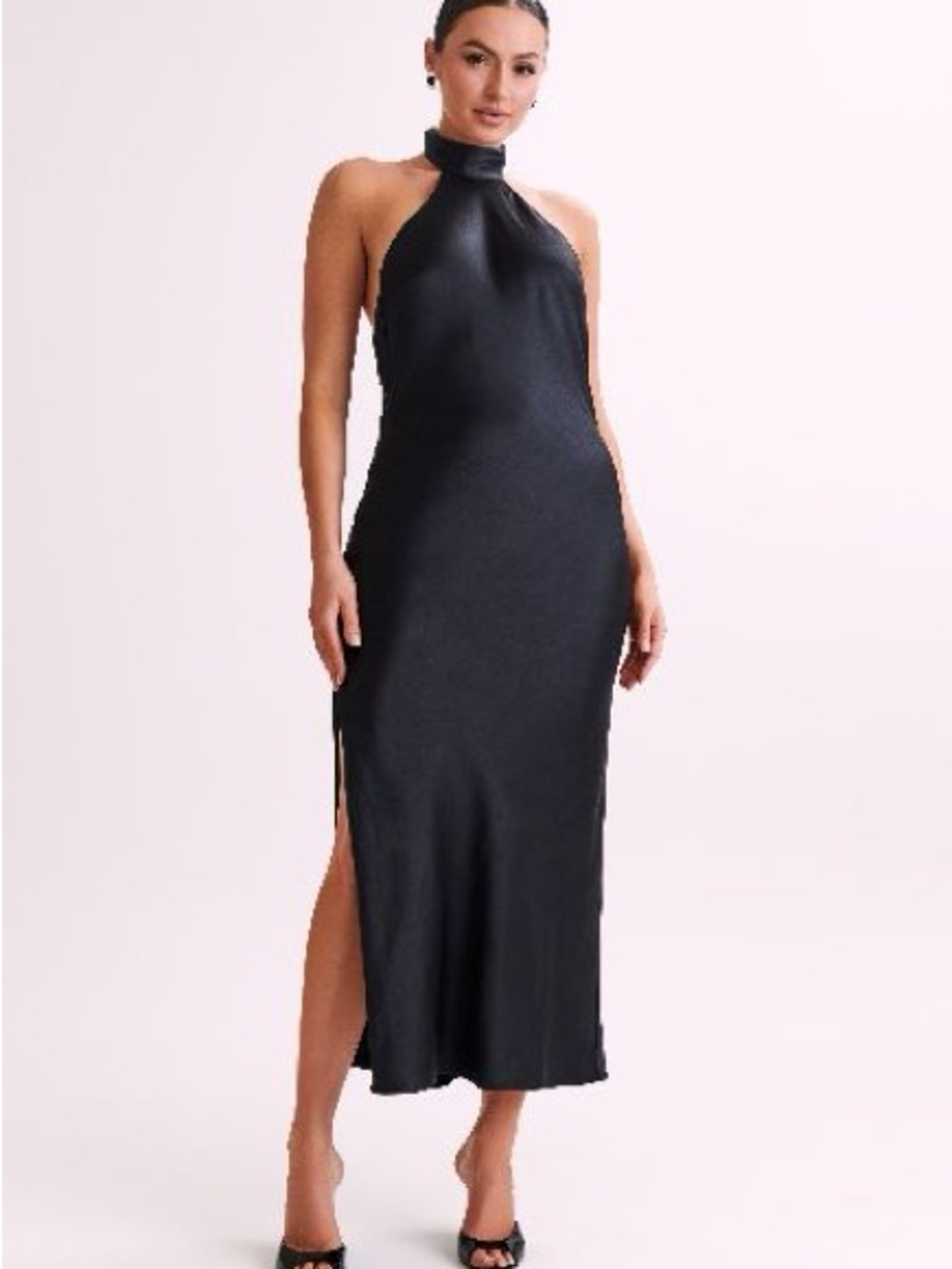 Meshki Paulette Satin Maxi Dress With Bow